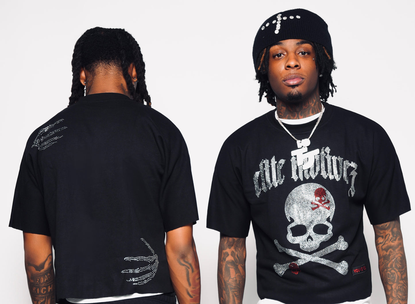 SKULLY RHINESTONE TEE